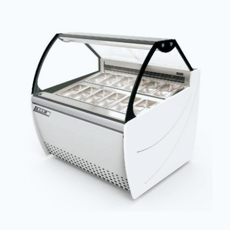 Commercial Ice Cream Dip Cabinet Display Case